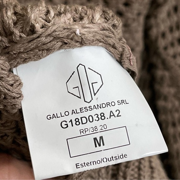 Golden Goose Chunky Knit Sweater – Taupe Brown Cozy Luxe – M - Picture 6 of 10